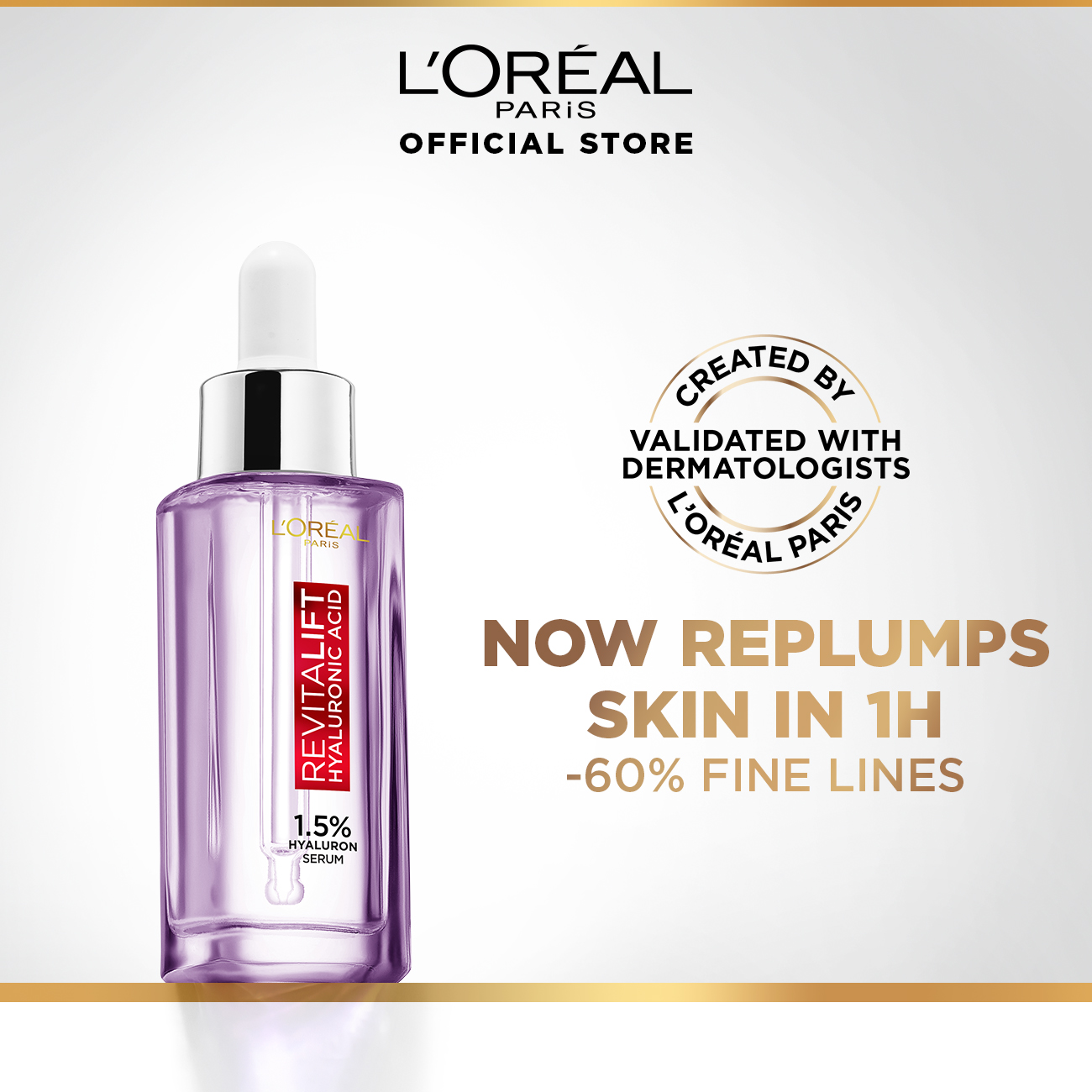 HYALURONIC ACID PLUMPING SERUM ( PLUMP, SMOOTH, RADIANCE) 30 ML