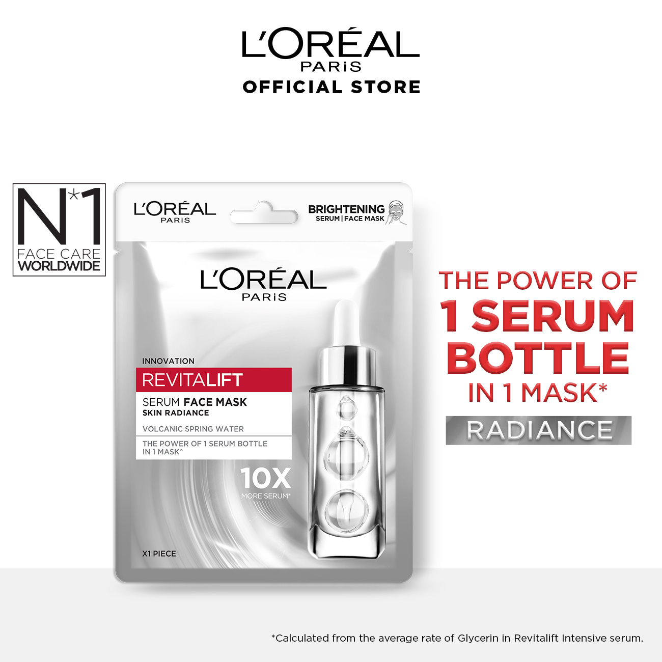 REVITALIFT PRO YOUTH ESSENCE FACE SHEET MASK BRIGHTENING 30G