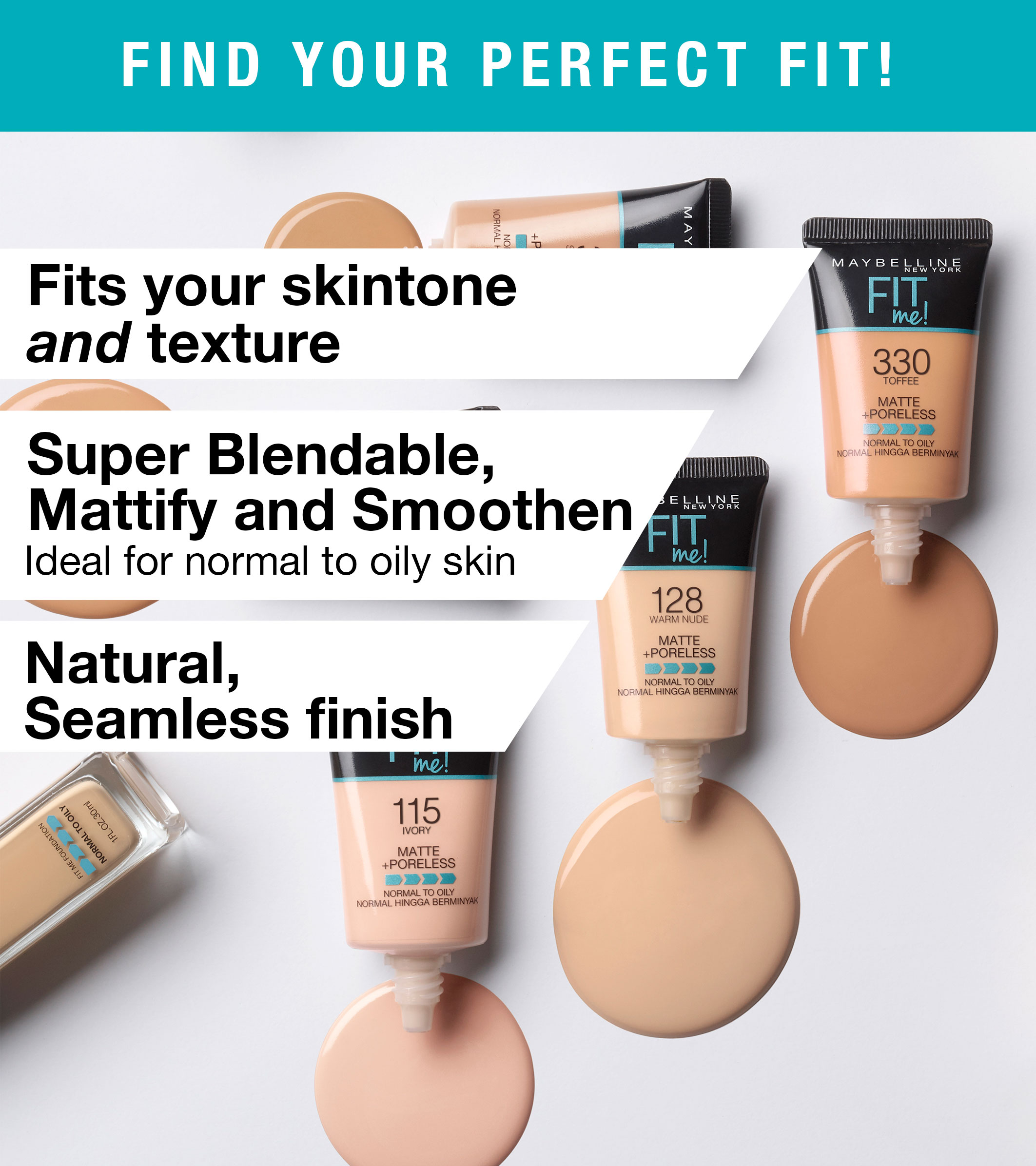 FIT ME MATTE & PORELESS FOUNDATION TUBE