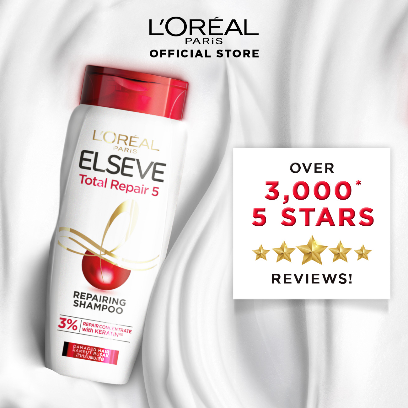 ELSEVE TOTAL REPAIR 5 SHAMPOO 280ML
