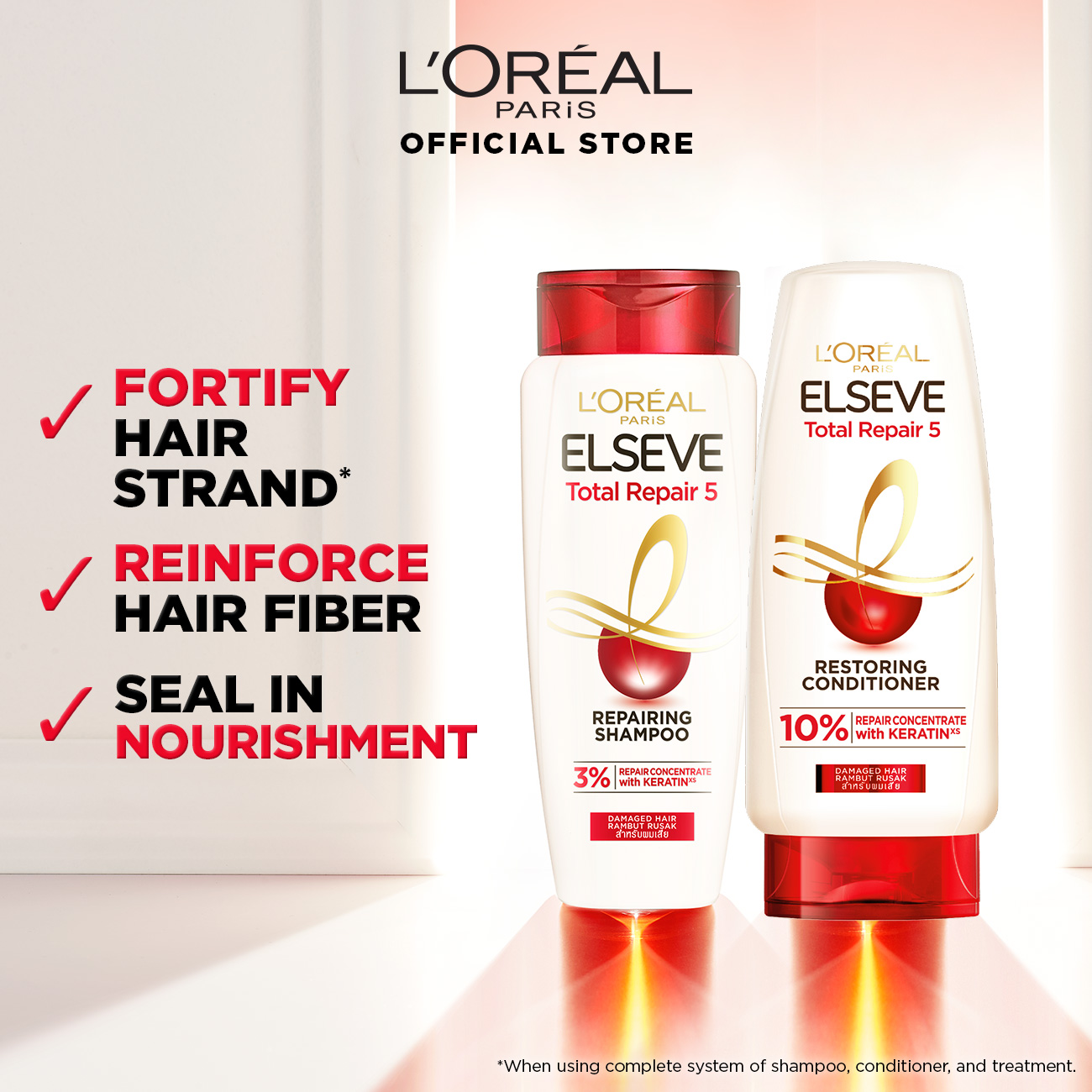 ELSEVE TOTAL REPAIR 5 SHAMPOO 620ML