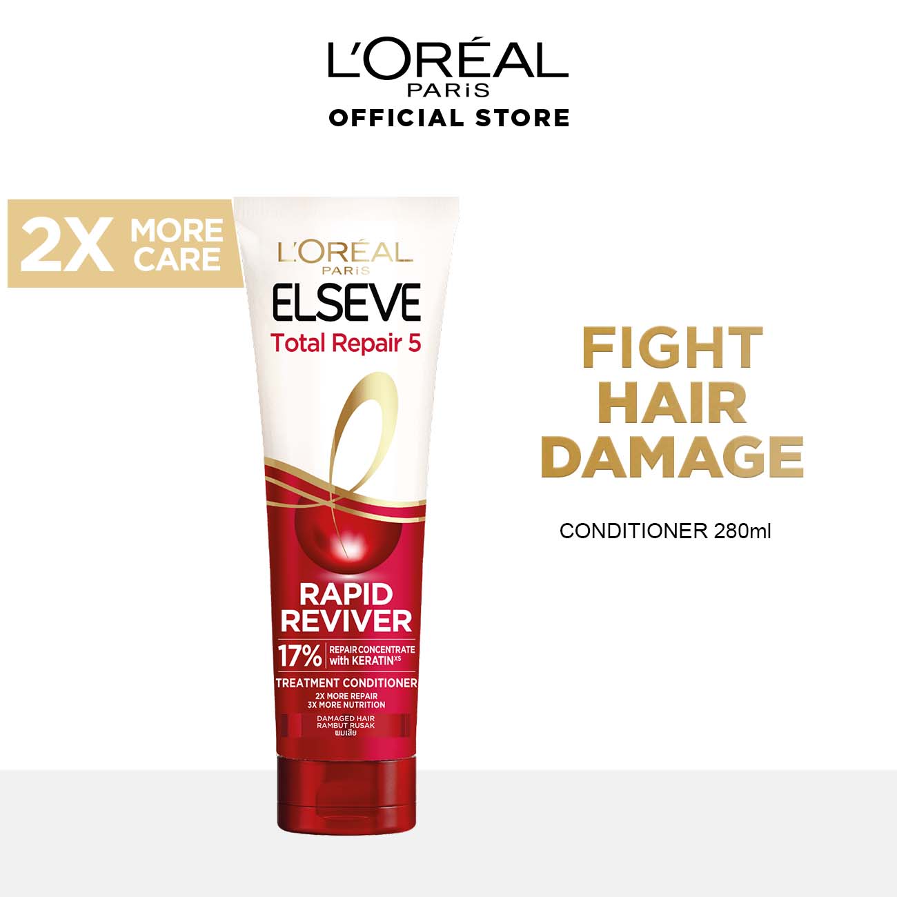 ELSEVE TOTAL REPAIR 5 REPID REVIVER TREATMENT CONDITONER 280ML