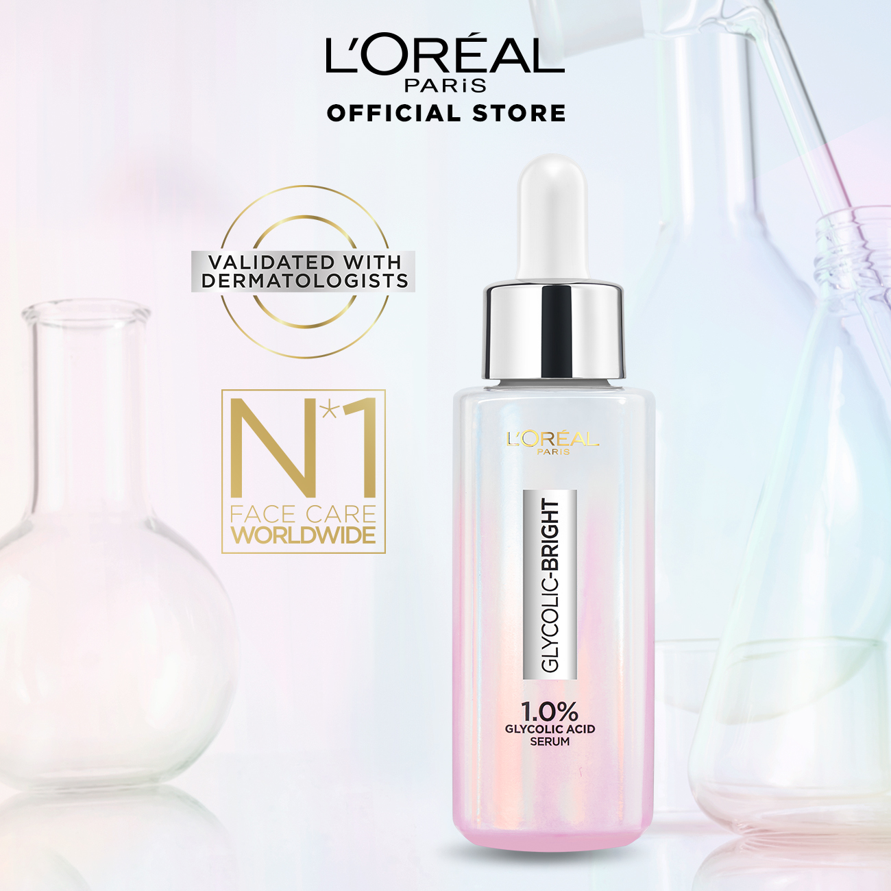 GLYCOLIC BRIGHT INSTANT GLOWING FACE SERUM 30ML